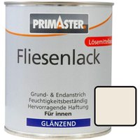 Primaster - Fliesenlack 750ml Cremeweiß Glänzend Fliesenfarbe Wandfliesen von PRIMASTER