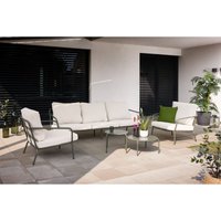 Primaster Gartenmöbel-Set Locarno Stahl Sitzgruppe inkl 2 Tischen Lounge Set von PRIMASTER