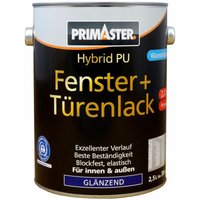 Primaster - Hybrid-PU Fenster- u. Türenlack weiß 2,5 l für Innen und Außen von PRIMASTER