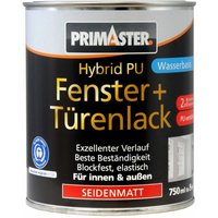 Primaster Hybrid-PU Fenster- u. Türenlack weiß 750 ml für Innen- und Außen Lack von PRIMASTER