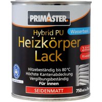 Hybrid-PU Heizkörperlack 750ml Weiß Seidenmatt Heizkörperfarbe - Primaster von PRIMASTER