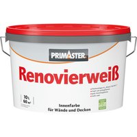 Primaster Renovierweiß Wandfarbe konservierungsmittelfrei 10 L von PRIMASTER