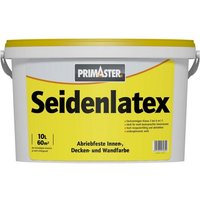 Primaster Seidenlatex 10 l Weiß seidenglänzend Latexfarbe Wandfarbe Seidenglanz von PRIMASTER