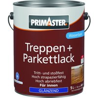 Primaster Treppen + Parkettlack farblos glänzend 5 L Lacke von PRIMASTER