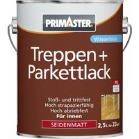 Primaster - Treppen- und Parkettlack 2,5L Seidenmatt Dielenlack Holzlack Bodenlack von PRIMASTER