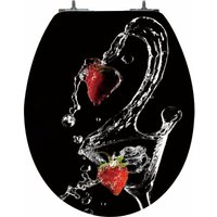 Primaster - wc Sitz Toilettendeckel Toilettensitz Klodeckel mit Absenkautomatik Motivwahl - Strawberry von PRIMASTER