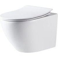 Wand wc spülrandlos Prag Tiefspüler weiß matt inkl. wc Sitz Wand wc spülrandlos Prag Tiefspüler weiß - Primaster Wand wc spülrandlos Prag Tiefspüler weiß matt inkl. wc Sitz Wand wc spülrandlos Prag Tiefspüler weiß - Primaster von PRIMASTER