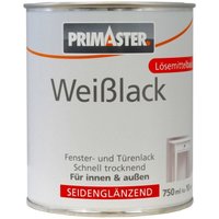 Weißlack 750ml Weiß Seidenglänzend Wetterbeständig Holz & Metall - Primaster von PRIMASTER