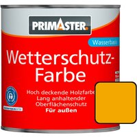 Wetterschutzfarbe 2,5L Gelb Holzfarbe UV-Schutz Wetterschutz - Primaster von PRIMASTER