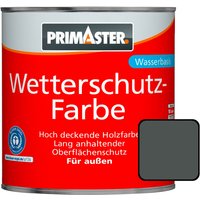 Wetterschutzfarbe 2,5L Schiefer Holzfarbe UV-Schutz Wetterschutz - Primaster von PRIMASTER