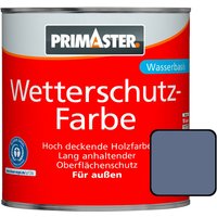 Primaster Wetterschutzfarbe 2,5L Taubenblau Holzfarbe UV-Schutz Wetterschutz von PRIMASTER