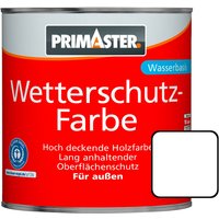 Wetterschutzfarbe 2,5L Weiß Holzfarbe UV-Schutz Wetterschutz - Primaster von PRIMASTER