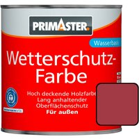 Primaster - Wetterschutzfarbe SF777 schwedenrot 2,5 l Außen hochdeckend UV-Schutz von PRIMASTER