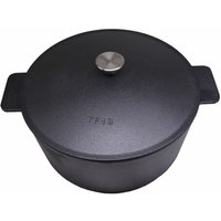 Primaster - xxl Topf mit Deckel Schmortopf Gusstopf Grillpfanne von PRIMASTER