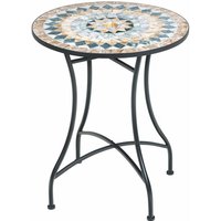 TrendLine Gartentisch Provence Mosaik 60 cm Tisch Beistelltisch Terrassentisch von PRIMASTER