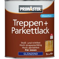 Primaster - Treppen- und Parkettlack 5L Glänzend Dielenlack Bodenlack Holzlack von PRIMASTER