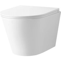 Wand wc spülrandlos Leros Tiefspüler weiß inkl. wc Sitz Wand-Tiefspül - Primaster von PRIMASTER