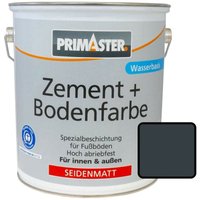 Primaster - Zementfarbe und Bodenfarbe ral 7016 5L Anthrazit Seidenmatt Betonfarbe von PRIMASTER