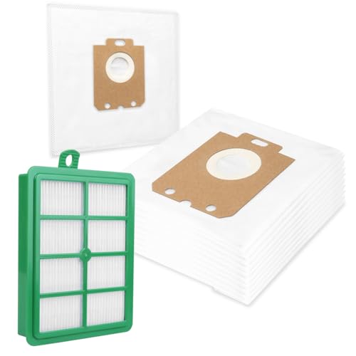 PRIMEBAG - 10 Staubsaugerbeutel + Filter kompatibel mit AFS1W Allergy Plus S-Filter und GR201S S-Bag AEG - Passend z.B. für VX9-2-ÖKO, VX9-4-ÖKOX, VX9-4-8IBX, VX8-2-ÖKO - Bestleistung beim Saugen von PRIMEBAG