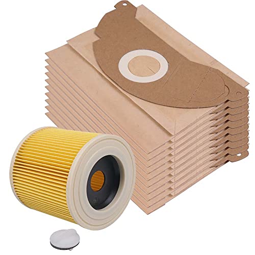 PRIMEBAG - 10 Staubsaugerbeutel Filtertüten 1 Filter passend für Kärcher 6.904-322.0 - MV2 WD2 A2003 A2004 WD2.200 WD2.210 WD2.240 WD2.250 - Bestleistung beim Saugen PRIMEBAG - 10 Staubsaugerbeutel Filtertüten 1 Filter passend für Kärcher 6.904-322.0 - MV2 WD2 A2003 A2004 WD2.200 WD2.210 WD2.240 WD2.250 - Bestleistung beim Saugen von PRIMEBAG