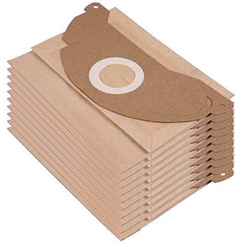 PRIMEBAG - 10 Staubsaugerbeutel passend für Kärcher 6.904-322.0 - MV2 WD2 A2003 A2004 WD2.200 WD2.210 WD2.240 WD2.250 - Bestleistung beim Saugen von PRIMEBAG