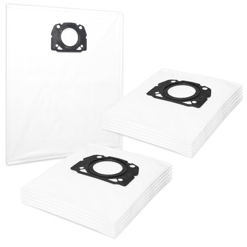 PRIMEBAG 10 Stück Staubsaugerbeutel kompatibel zu Kärcher 2.863-006.0 Vliesfilterbeutel KFI 487 Ersatzbeutel WD4 WD5 WD6 WD5P WD6P - Mehrlagiges Vlies für Bestleistung beim Saugen von PRIMEBAG