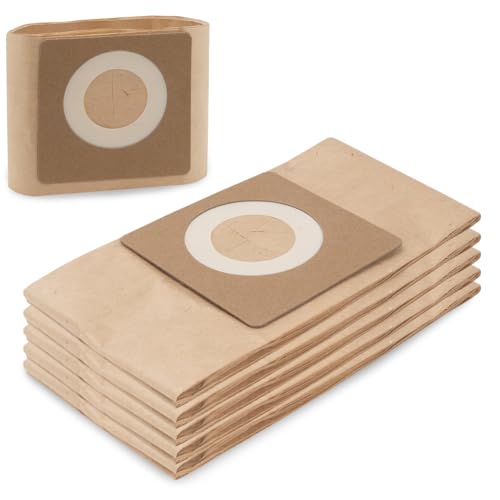 PRIMEBAG - 5 Staubsaugerbeutel kompatibel mit WD 1 Compact Battery - Kärcher - Nass-Trocken-Staubsauger - Bestleistung beim Saugen von PRIMEBAG