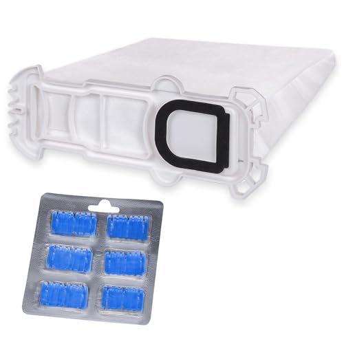 PRIMEBAG - 6 Staubsaugerbeutel Duftchips kompatibel mit Vorwerk Kobold 135 136 VK135 VK136 - Filtertüten Bestleistung beim Saugen (6 Filtertüten + 6 Duftsticks Ocean) von PRIMEBAG