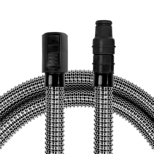 PRIMEBAG - Absaug-Set - Gewebeschlauch Mit Klickverschluss Kompatibel für WD 1 Compact Battery, WD 2 Plus, 3, 4, 5, 6 P Premium uvm. Kärcher - Bestleistung Beim Saugen (5 Meter) von PRIMEBAG