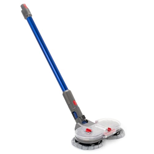 PRIMEBAG Saugrohr und Wischaufsatz kompatibel mit Dyson V10 V11 V15 V7 V8 SV10 SV11 Akkusauger - Wischmopp Aufsatz mit Wassertank, Füllbehälter & 6 waschbaren Mops - Alternativ für 969109-01 Blau von PRIMEBAG