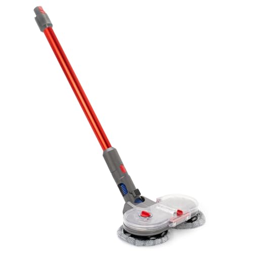 PRIMEBAG Saugrohr und Wischaufsatz kompatibel mit Dyson V10 V11 V7 V8 SV10 SV11 Akkusauger - Wischmopp Aufsatz mit Wassertank, Füllbehälter & 6 waschbaren Mops - Alternativ für 969109-03 Rot von PRIMEBAG