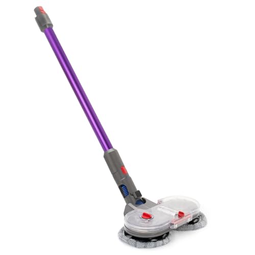 PRIMEBAG Saugrohr und Wischaufsatz kompatibel mit Dyson V10 V11 V7 V8 SV10 SV11 Akkusauger - Wischmopp Aufsatz mit Wassertank, Füllbehälter & 6 waschbaren Mops - Alternative für 969109-04 Violett von PRIMEBAG