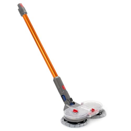 PRIMEBAG Saugrohr und Wischaufsatz kompatibel mit Dyson V10 V11 V7 V8 SV10 SV11 Akkusauger - Wischmopp Aufsatz mit Wassertank, Füllbehälter & 6 waschbaren Mops - Alternative für 969109-09 Kupfer von PRIMEBAG