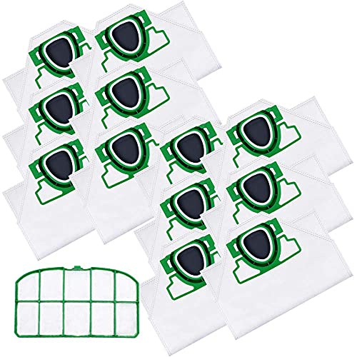 PRIMEBAG - Sparset: 12 Staubsaugerbeutel + Filter - Kompatibel mit Vorwerk Kobold VK 200 - Bestleistung beim Saugen von PRIMEBAG