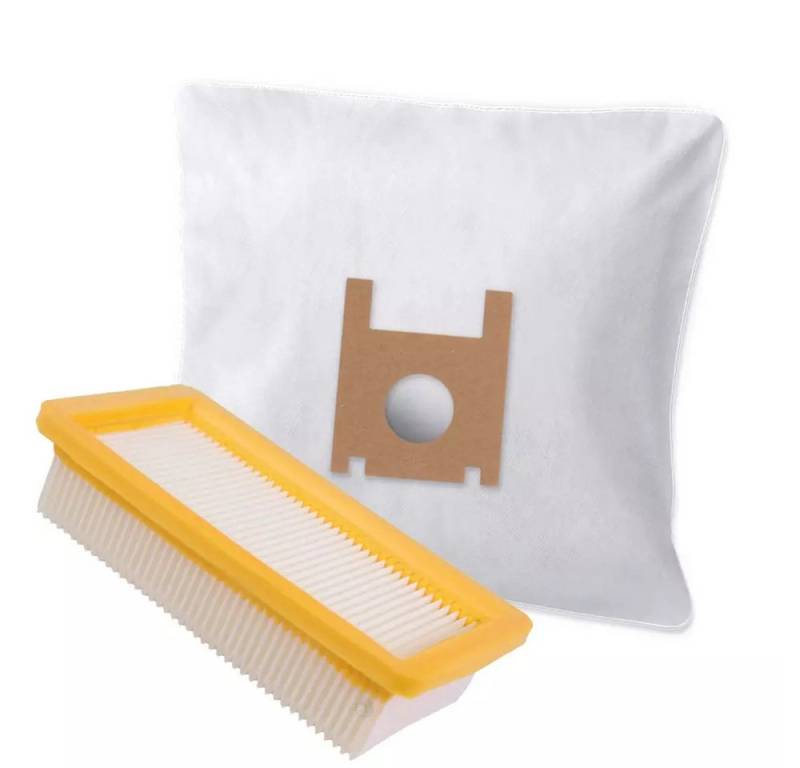PRIMEBAG Staubsaugerbeutel 10 Beutel mit Filter geeignet für Kärcher NT 351 (Eco), 6.904-210 von PRIMEBAG