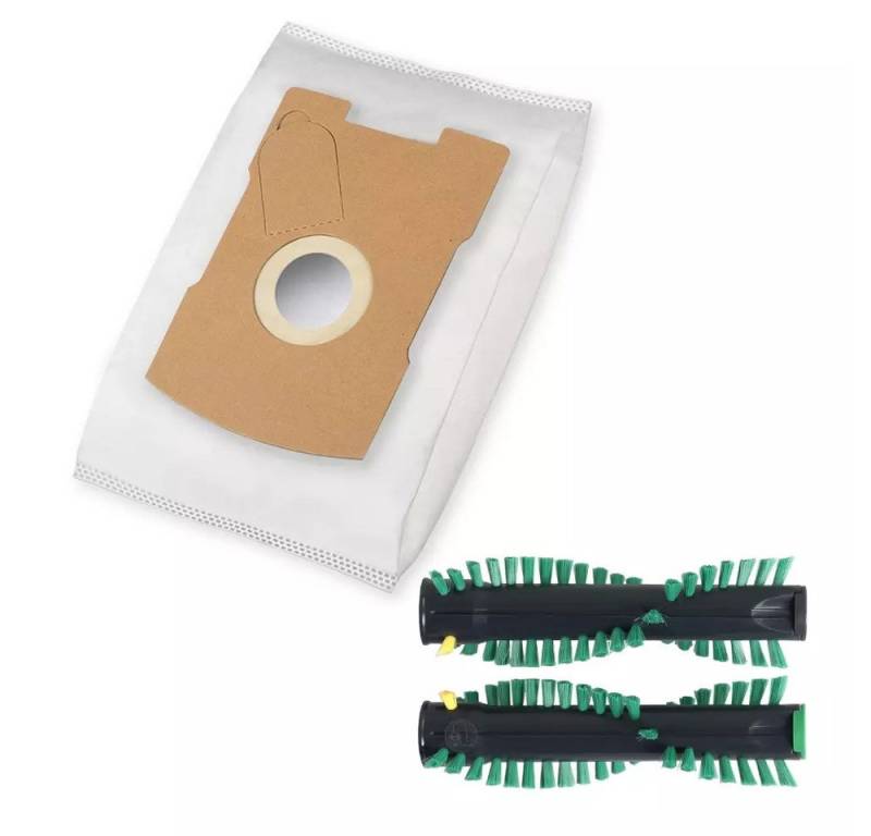PRIMEBAG Staubsaugerbeutel 5 Staubsaugerbeutel + Ersatzbürsten für EB 370 geeignet für Vorwerk Ti von PRIMEBAG