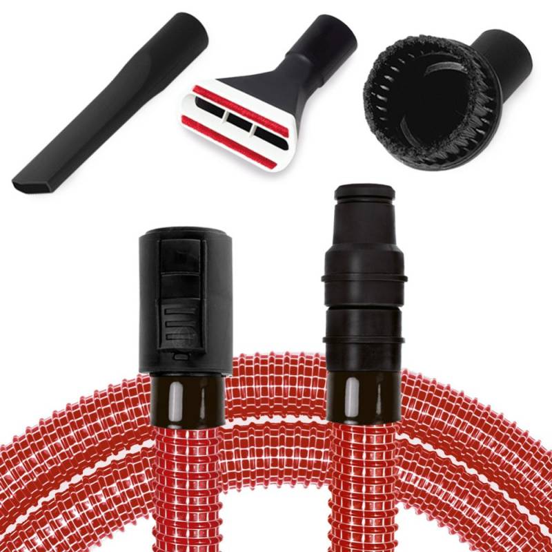 PRIMEBAG Staubsaugerschlauch 4 Meter mit Düsen-Set für Kärcher WD1 WD2 WD3 WD4 WD5 kompatibel von PRIMEBAG
