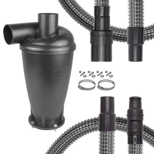 PRIMEBAG Zyklon-Vorabscheider-Set mit Gewebeschlauch für alle Industriesauger mit 58mm Anschluss (4 Meter) von PRIMEBAG