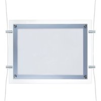 Bilderrahmen mit led Beleuchtung Acryl A4 372x285mm doppelseitig für Anzeige und Zeichen - Primematik von PRIMEMATIK