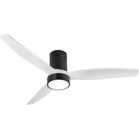 Primematik - Deckenventilator mit Licht und weißen Flügeln mit Steuerung, Sommer-/Wintermodus, 6 programmierbare Geschwindigkeiten, 30 w, 132 cm von PRIMEMATIK
