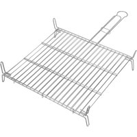 Primematik - Doppelter Grill aus verzinktem Eisen mit Griff 50x50 cm von PRIMEMATIK