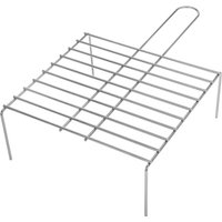 Einfacher Grill aus verzinktem Eisen mit Griff 30x27 cm - Primematik von PRIMEMATIK