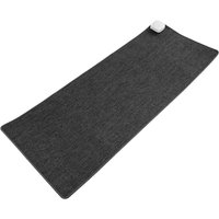 Primematik - Heizteppich Thermisches Heizmatte Beheizter Teppich Pad-Schreibtisch dunkelgrau 80x32cm 77W von PRIMEMATIK