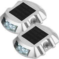 PrimeMatik - LED-Solarstraßen für Signalisierung 108x95x22mm Aluminium 2-pack von PRIMEMATIK