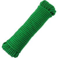 Mehrfädrigem pp geflochtenes Seil 10 m x 6 mm grün - Primematik von PRIMEMATIK
