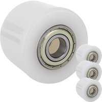 PrimeMatik - Paletten Fixierer Rad für Hubwagen Nylon Rolle 80x80 mm 600 Kg 4-pack von PRIMEMATIK