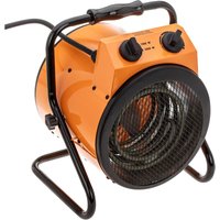 Industrieller Bodenlufterhitzer 1000/2000 w, orange Farbe und Röhrenform - Primematik von PRIMEMATIK