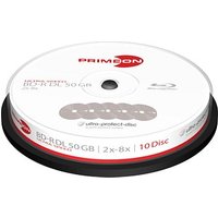 10 PRIMEON Blu-ray BD-R 50 GB Double Layer von PRIMEON
