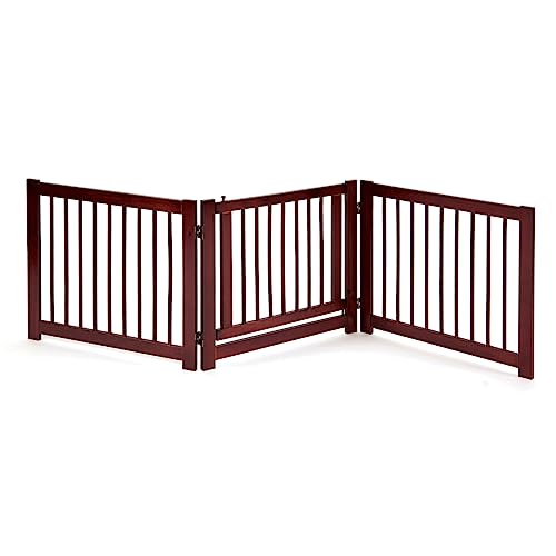 Primetime Petz 360 Configurable Dog Gate with Door – Indoor Freestanding Walk Through Wood Pet Gate von PRIMETIME PETZ