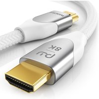 Primewire - 8K Premium hdmi Kabel 2.1 mit Nylonummantelung, 7680 x 4320 @ 120 Hz mit dsc - 0,5m von PRIMEWIRE